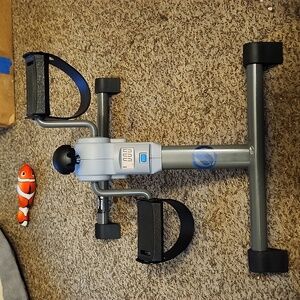 Under desk mini pedal leg and arm  exercise cycle